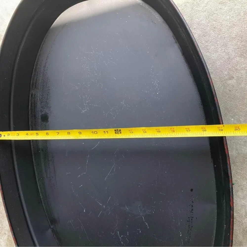 black metal decorative table tray platter